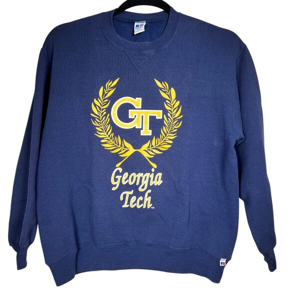 Russell Athletic Other - Vintage Russell Athletic Mens Blue Georgia Tech Wreath Sweatshirt Size XXL